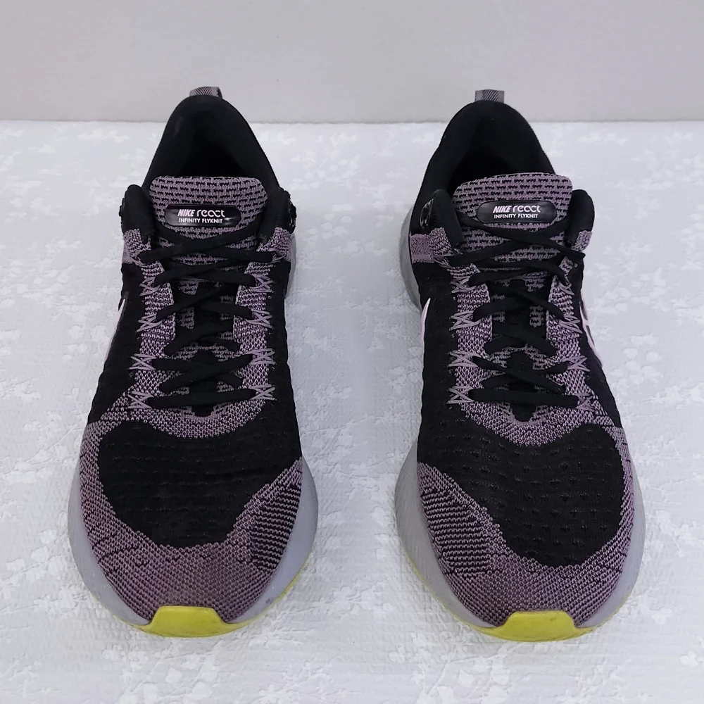 NIKE REACT Infinity Run FlyKnit 2 US 9.5 Violet Dust FK 2 Athletic Sneaker Shoes - Picture 6 of 10